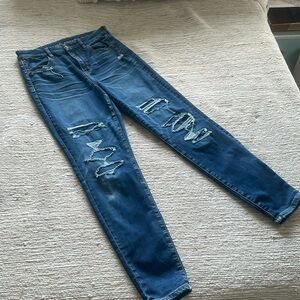 American Eagle Denim Jeans  level stretch, curvy high-rise jegging size 8 reg